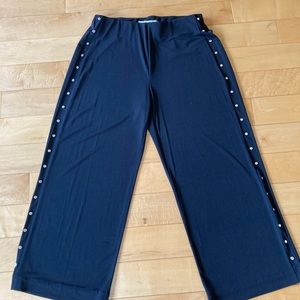 NWT Michael Kors black cropped pant with stud detail.